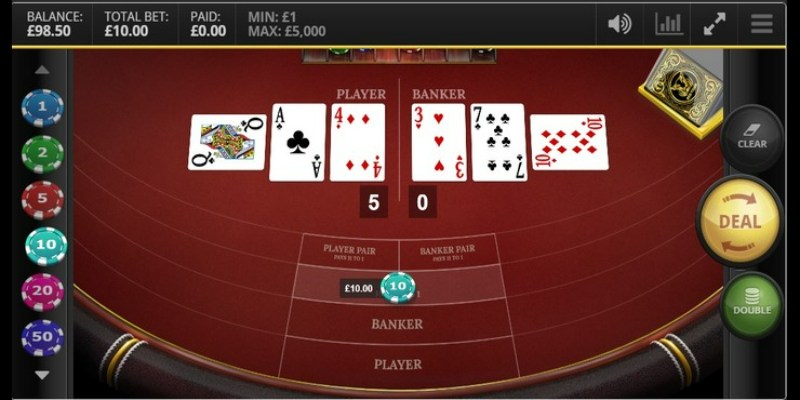 Baccarat tại sảnh Casino